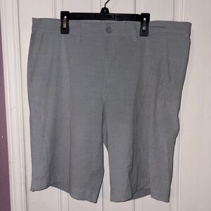 George Men's Light Gray Flat Front Shorts